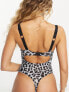 Фото #3 товара We Are We Wear underwired thong bodysuit in leopard print