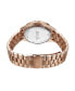 ფოტო #4 პროდუქტის Women's Mondrian Jewelry Set Diamond (1/6 ct.t.w.) 18K Rose Gold Plated Stainless Steel Watch