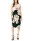 ფოტო #4 პროდუქტის Women's Matte Jersey V-Neck Sleeveless Dress