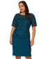 Фото #3 товара Plus Size Embellished Sheath Dress