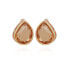 Women's Topaz Epoxy Button Earrings