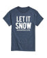 Фото #1 товара Men's Let It Snow Short Sleeve T-shirt