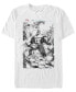 Фото #1 товара Men's Hulk Sketch Short Sleeve Crew T-shirt