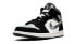Jordan Air Jordan 1 Mid 丝绸伯爵 耐磨防滑 中帮 复古篮球鞋 男女同款 黑白