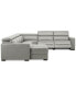 Фото #13 товара Nevio 157" 6-Pc. Leather Sectional with 2 Power Recliners, Headrests and Chaise, Created For Macy's