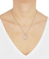 ფოტო #2 პროდუქტის Lab Grown Diamond Circle Pendant Necklace (2 ct. t.w.) in 14k White Gold, 16" + 2" extender