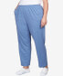 Фото #3 товара Plus Size Comfort Zone French Terry Elastic Waist Average Length Pants