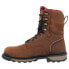 Фото #3 товара Rocky Rams Horn 8 Inch Waterproof Composite Toe Work Mens Brown Work Safety Sho