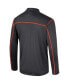 Фото #3 товара Men's Black Clemson Tigers Cameron Quarter-Zip Windshirt