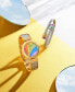 ფოტო #3 პროდუქტის Rainbow Enamel Bypass Cable Bracelet in Stainless Steel