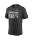 ფოტო #2 პროდუქტის Men's Heather Charcoal Los Angeles Kings 2024 Stanley Cup Playoffs Crossbar Tri-Blend T-Shirt