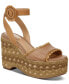 Фото #1 товара Women's Amber Two-Piece Sculpted Platform Wedge Sandals