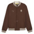 Фото #1 товара Puma Pl Statement Bomber Jacket Mens Brown Casual Athletic Outerwear 62454705