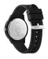 ფოტო #2 პროდუქტის Men's Watch 3 Hand Date Quartz Fearless Black Silicone Strap Watch 43mm