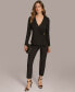 ფოტო #5 პროდუქტის Women's Long-Sleeve Faux-Wrap Top