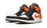Фото #5 товара Кроссовки Nike Air Jordan 1 Mid Shattered Backboard (Белый, Оранжевый, Черный)