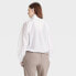 Фото #3 товара Women's Windbreaker Full Zip Jacket - All In Motion White XS