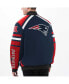 Фото #2 товара Куртка с полной застежкой G-III Sports by Carl Banks мужская Navy New England Patriots Power Forward Racing