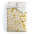 Фото #1 товара Queen Angela Minca Watercolor Strokes Duvet Set Yellow - Deny Designs