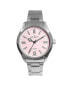 ფოტო #1 პროდუქტის Women's 36mm Sport Watch with Pink Dial and Stainless Steel Bracelet