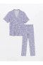 Фото #6 товара Пижама LC WAIKIKI Dreamy Collar Pattern Short-Sleeve