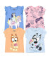 ფოტო #1 პროდუქტის Toddler| Child Girls 4 Pack T-Shirts