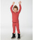 Фото #2 товара Girl Two Piece Thermal Underwear Set Coral - Toddler|Child