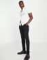 Topman formal short sleeve shirt in white