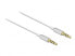 Фото #1 товара Кабель аудио 3.5mm - Male - Male 0.5 м Delock Silver White