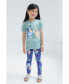 ფოტო #2 პროდუქტის Bingo Girls T-Shirt and Leggings Outfit Set Toddler |Child Girl
