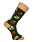 ფოტო #3 პროდუქტის Men's Monkey Novelty Colorful Unisex Crew Socks with Seamless Toe Design, Pack of 1