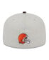 ფოტო #5 პროდუქტის Men's Stone, Brown Cleveland Browns 2023 NFL Draft On Stage 59FIFTY Fitted Hat