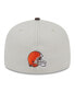 Men's Stone, Brown Cleveland Browns 2023 NFL Draft On Stage 59FIFTY Fitted Hat