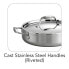 Gourmet Tri-Ply Clad 3 Quart Covered Deep Sauté Pan