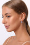 Stunning silver earrings with blue zircons EA14