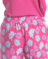 ფოტო #17 პროდუქტის Women's 3/4 Sleeve Top & Boot-Cut Pajama Pants Set