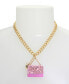 ფოტო #5 პროდუქტის Faux Stone Going All Out Purse Pendant Necklace