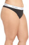 Фото #2 товара Calvin Klein 187928 Womens Modern Cotton Thong Panty Underwear Black Size 1X