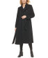 Фото #4 товара Women's Double-Breasted Belted Wool Blend Trench Coat