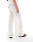 Фото #2 товара ASOS DESIGN wide leg trouser with cutwork co-ord in cream