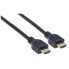 Фото #4 товара Manhattan HDMI Cable with Ethernet (CL3 rated - suitable for In-Wall use) - 4K@60Hz (Premium High Speed) - 3m - Male to Male - Black - Ultra HD 4k x 2k - In-Wall rated - Fully Shielded - Gold Plated Contacts - Lifetime Warranty - Polybag - 3 m - HDMI Type A (Standa