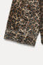 TRF DENIM ANIMAL PRINT OVERSHIRT