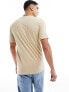 Фото #7 товара Only & Sons relaxed t-shirt with flower embroidery in beige