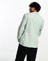 ASOS DESIGN skinny linen mix suit jacket in sage