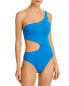 Фото #1 товара Aqua 281044 One Shoulder Cut Out One Piece Swimsuit Size Small