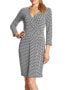 Фото #1 товара Jones New York Women's New Faux Wrap Dress Black Ivory Size S