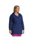 ფოტო #7 პროდუქტის Plus Size Waterproof Hooded Packable Raincoat