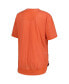 Фото #2 товара Women's Heather Orange Distressed Clemson Tigers Vintage-Like Wash Poncho Captain T-shirt