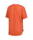 ფოტო #2 პროდუქტის Women's Heather Orange Distressed Clemson Tigers Vintage-Like Wash Poncho Captain T-shirt