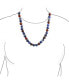 ფოტო #3 პროდუქტის Bali Style Gemstone Blue Sodalite Brown Tiger Eye Ball Bead Strand Necklace For Men Women Stainless Steel Hook Clasp